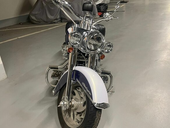 2007 Harley-Davidson Softail Custom, синий, 2850000 рублей - вид 1