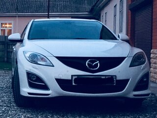 2011 Mazda 6 II (GH) Рестайлинг, белый, 850000 рублей, вид 1