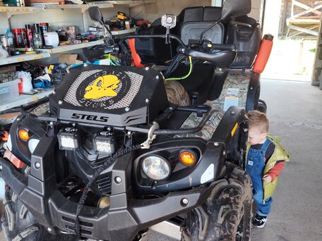 2017 Stels ATV-600YS Leopard, чёрный, 620000 рублей, вид 1