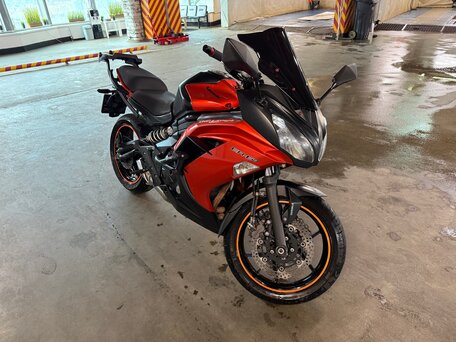 2014 Kawasaki ER-6F (Ninja 650R), оранжевый, 399000 рублей, вид 4