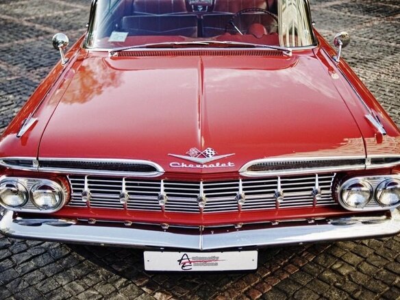 1959 Chevrolet Impala II, красный