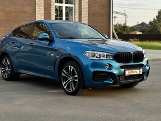 2018 BMW X6 30d II (F16), голубой, 5450000 рублей, вид 1