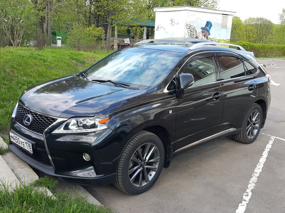 2012 Lexus RX 450h III Рестайлинг, чёрный