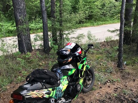 1987 Kawasaki ER-4F (Ninja 400R), чёрный, 150000 рублей, вид 2