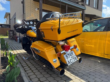 2013 Harley-Davidson Electra Glide, оранжевый, 1650000 рублей, вид 4
