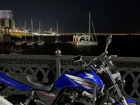 2004 Honda CB 400 Super Four, синий, 380000 рублей, вид 2