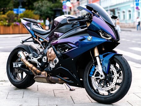 2022 BMW S 1000 RR, фиолетовый, 1800000 рублей, вид 2
