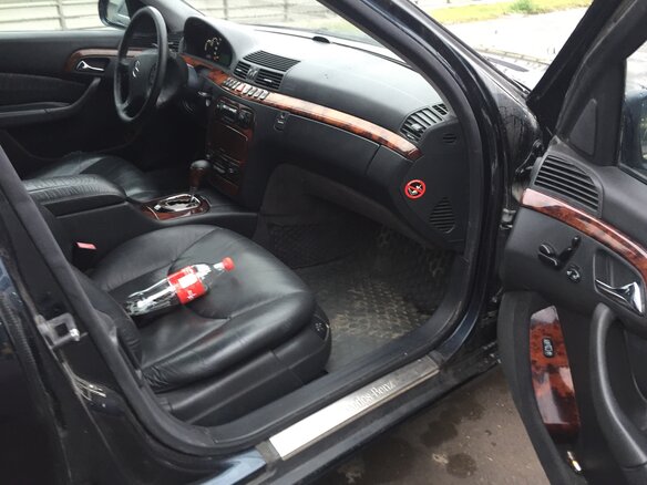 2001 Mercedes-Benz S-Класс 320 IV (W220), чёрный - вид 6