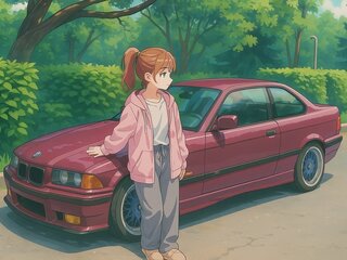1992 BMW 3 серии 318i III (E36), фиолетовый, 900000 рублей, вид 1
