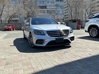 2019 Mercedes-Benz S-Класс 450 Long VI (W222, C217) Рестайлинг, серый, 7300000 рублей, вид 2