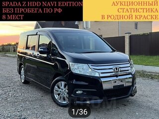 2011 Honda Stepwgn Spada IV, чёрный, 1700000 рублей, вид 2