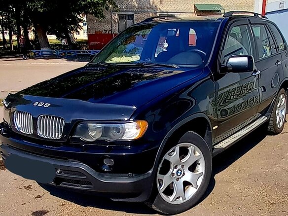 2002 BMW X5 3.0i I (E53), чёрный, 769283 рублей