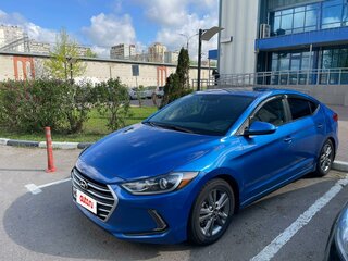 2017 Hyundai Elantra VI (AD), синий, 1500000 рублей, вид 1