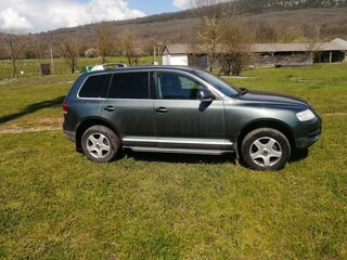 2005 Volkswagen Touareg I, зелёный, 750000 рублей, вид 2