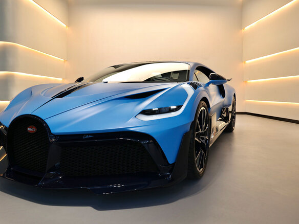 2021 Bugatti Divo, синий