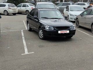 2008 Hyundai Accent ТагАЗ II, чёрный, 690000 рублей, вид 2