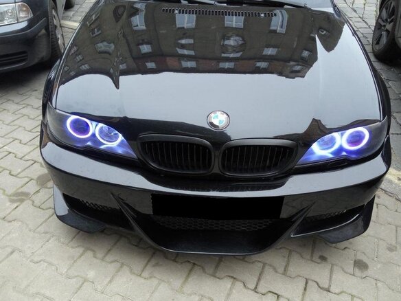 2005 BMW 3 серии 330i IV (E46) Рестайлинг, чёрный - вид 4