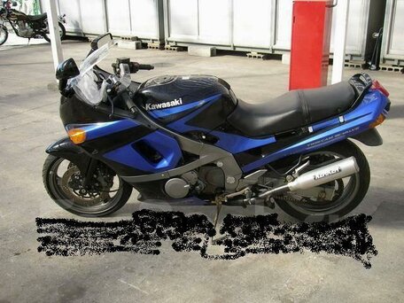 1993 Kawasaki ZZR 400, синий, 239000 рублей, вид 1
