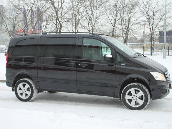 2011 Mercedes-Benz Viano L1 I (W639) Рестайлинг, чёрный - вид 1
