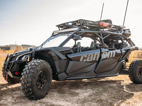 2018 BRP Can-Am Maverick Max X RS Turbo RR, чёрный, 4262324 рублей, вид 4