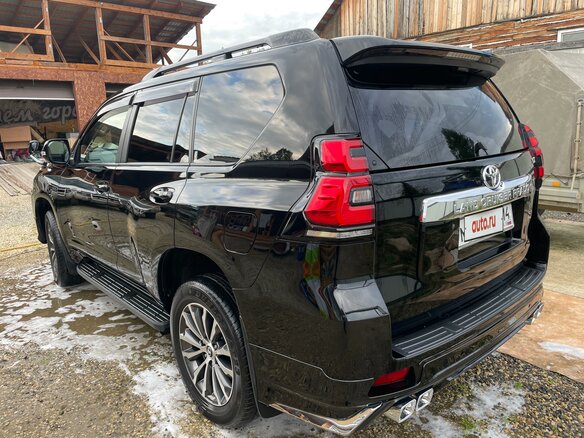 2020 Toyota Land Cruiser Prado 150 Series Рестайлинг 2, чёрный, 5150000 рублей - вид 3