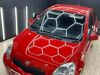 2003 Toyota Vitz I (P10), красный, 520000 рублей, вид 1