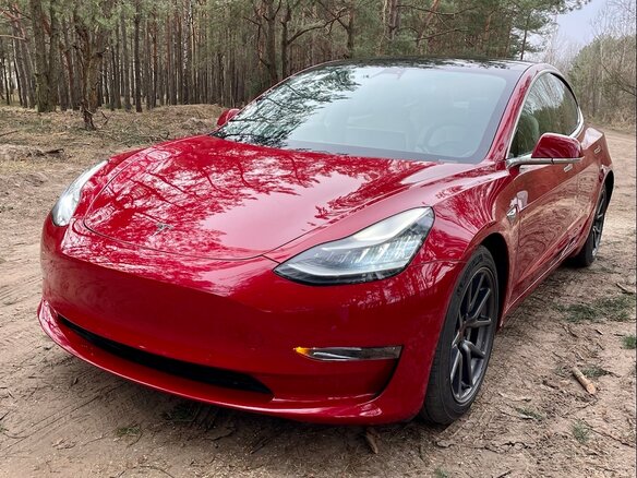 2020 Tesla Model 3 Long Range I, красный, 2550000 рублей - вид 4