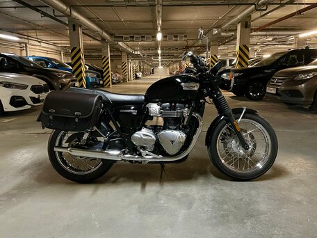 2019 Triumph Bonneville T100, чёрный, 815000 рублей, вид 1