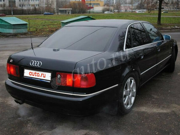 1999 Audi S8 I (D2) Рестайлинг, чёрный - вид 2