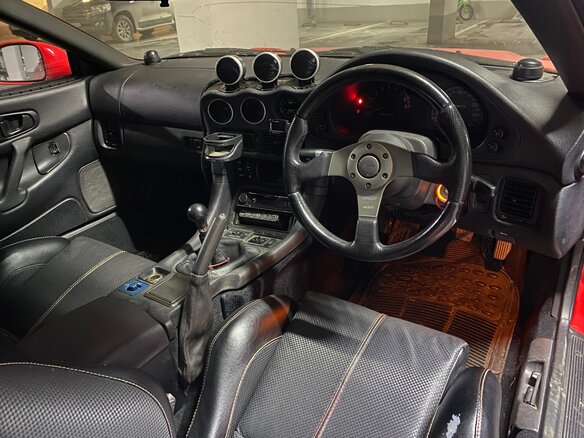 1991 Mitsubishi GTO I (Z16A), красный, 2600000 рублей - вид 10
