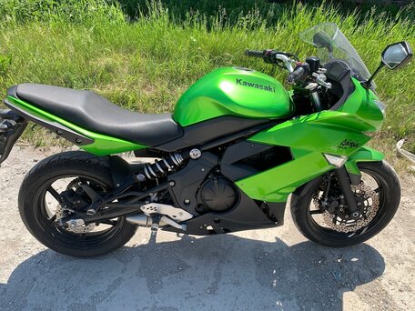 2013 Kawasaki ER-4F (Ninja 400R), зелёный, 430000 рублей, вид 1