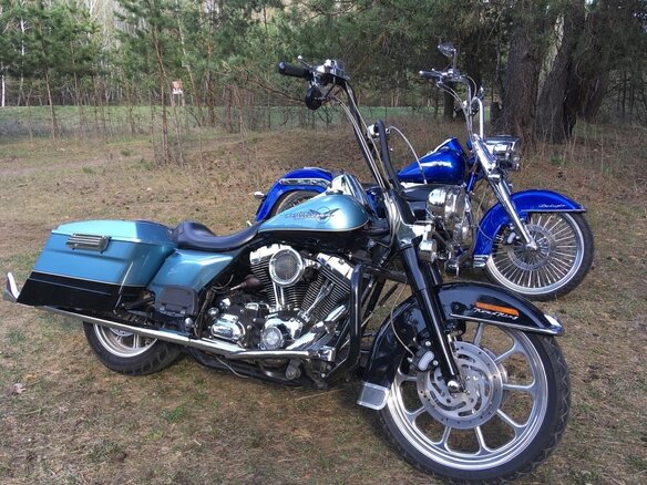 2007 Harley-Davidson Road King, голубой, 999999 рублей - вид 10