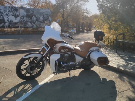 2007 Kawasaki VN900 Vulcan, белый, 680000 рублей, вид 5
