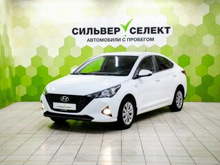 2021 Hyundai Solaris II Рестайлинг, белый, 1220000 рублей, вид 1