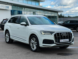 2020 Audi Q7 45 TDI II (4M) Рестайлинг, белый, 5795000 рублей, вид 3