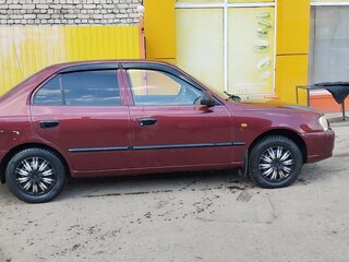 2008 Hyundai Accent ТагАЗ II, красный, 370000 рублей, вид 1