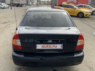 2007 Hyundai Accent ТагАЗ II, чёрный, 347000 рублей, вид 2