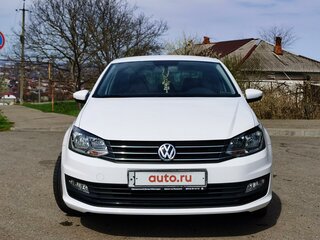 2018 Volkswagen Polo V Рестайлинг, белый, 1380000 рублей, вид 2