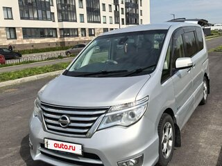 2014 Nissan Serena IV (C26), серебристый, 1350000 рублей, вид 2