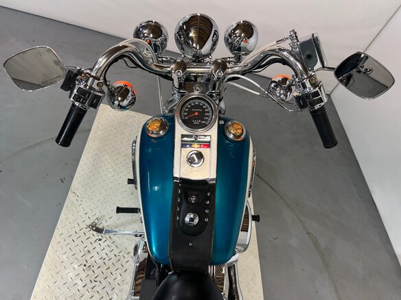 1990 Harley-Davidson Springer Softail, голубой - вид 23