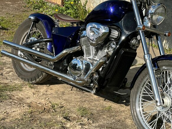 1992 Honda Steed 400, синий, 480000 рублей - вид 5