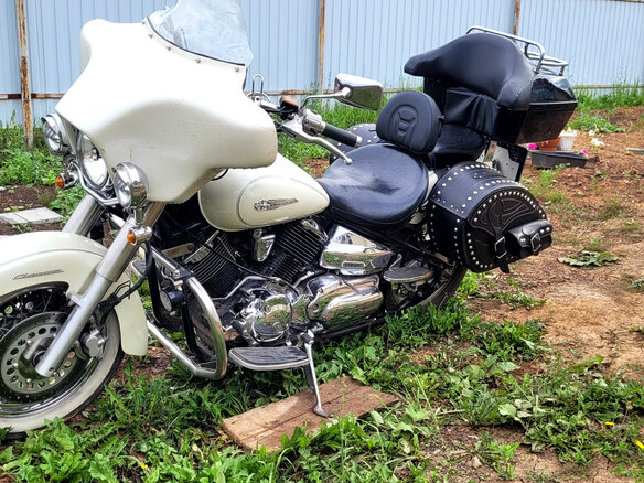 2001 Yamaha XVS1100, белый, 480000 рублей - вид 1