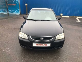 2007 Hyundai Accent ТагАЗ II, чёрный, 550000 рублей, вид 1