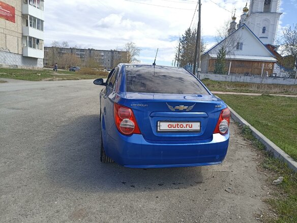2013 Chevrolet Aveo II, синий, 725000 рублей - вид 5