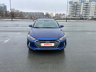 2017 Hyundai Elantra VI (AD), синий, 1345000 рублей, вид 2