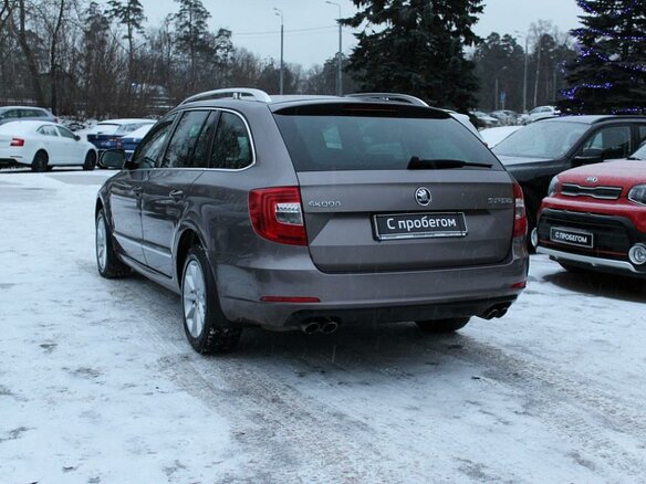 2013 Skoda Superb II Рестайлинг, серый - вид 3