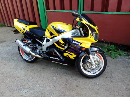 1996 Honda CBR 900RR Fireblade, жёлтый, 195282 рублей, вид 1