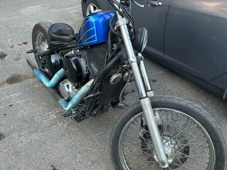 1995 Kawasaki VN400 Vulcan, синий, 300000 рублей, вид 2