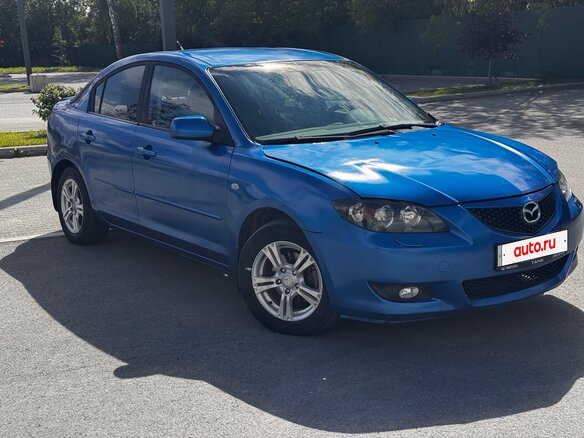 2006 Mazda 3 I (BK) Рестайлинг, синий, 430000 рублей