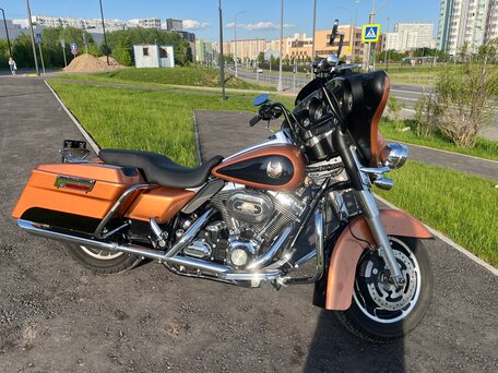 2008 Harley-Davidson Street Glide, оранжевый, 990000 рублей, вид 2